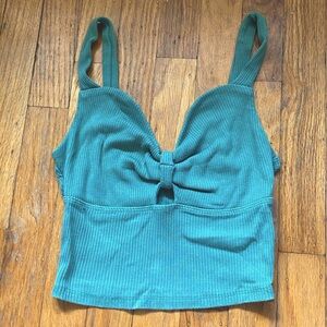 Garage Green Crop Top